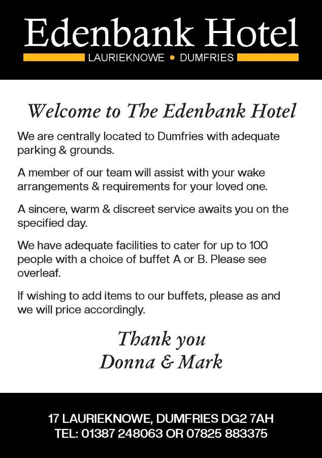 Edenbank Hotel Dumfries Exterior photo